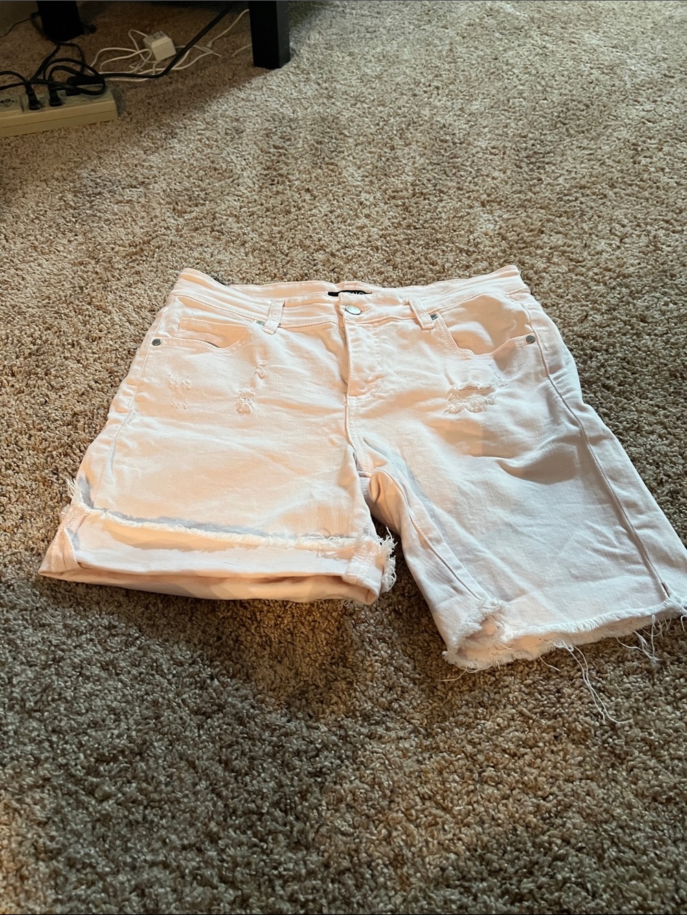 Buffalo soft Pink  Women's  stretchy Denim longer shorts